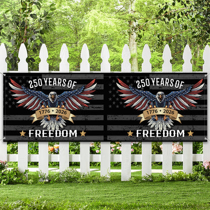 250 Years 1776–2026 Banner Flag | 250 Years Of Freedom Banner Flag | Patriotic 4th of July Banner 684192
