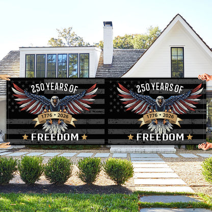 250 Years 1776–2026 Banner Flag | 250 Years Of Freedom Banner Flag | Patriotic 4th of July Banner 684192
