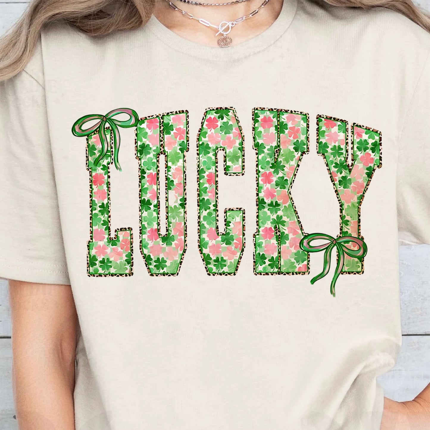 Coquette Lucky St. Patrick's Day Shirt, Retro St. Patricks Day Shamrock Sweatshirt, Lucky Clover Shirt 684202