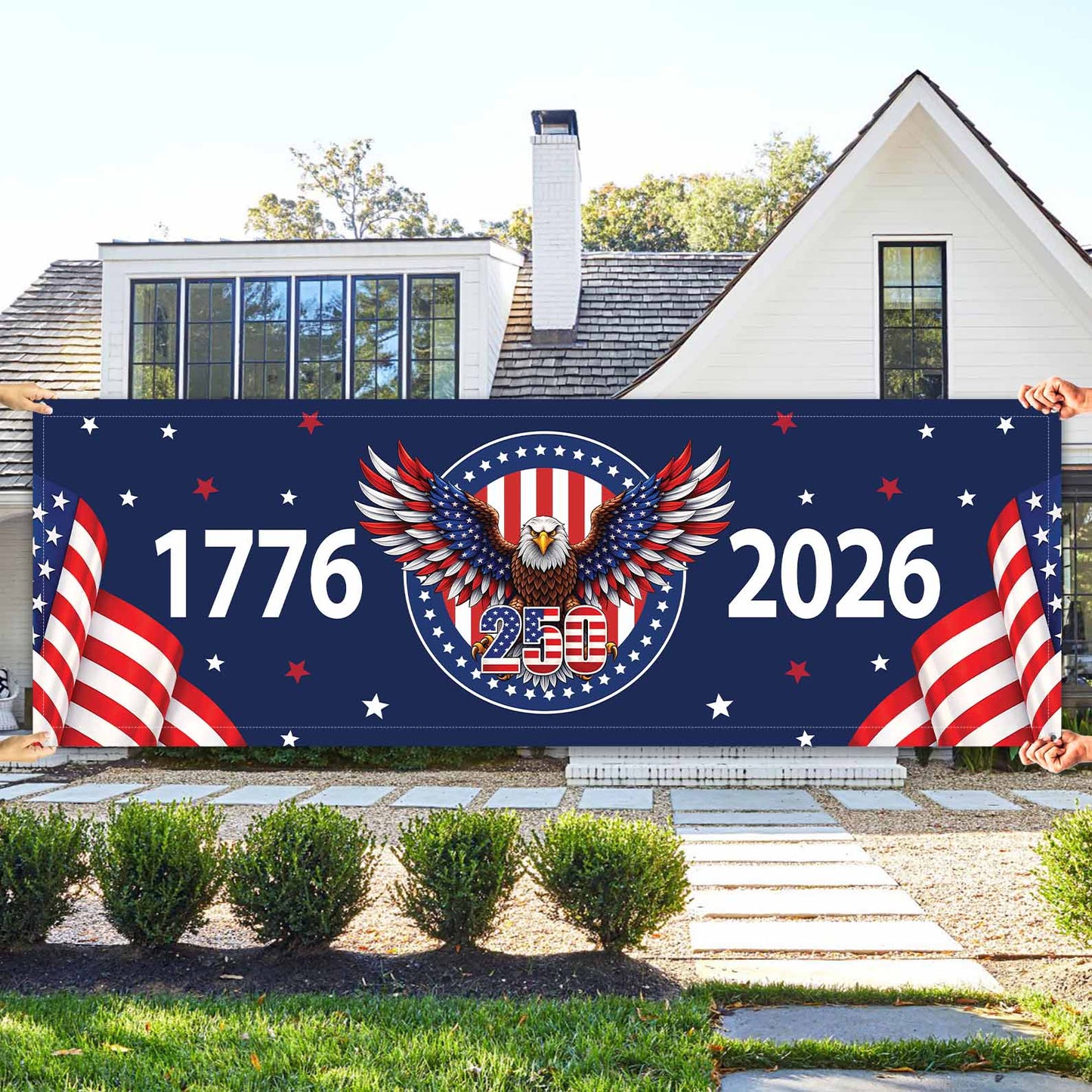 250 Year 1776–2026 Banner Flag | Happy 250th Birthday USA Banner Flag | Patriotic 4th of July Banner 684232