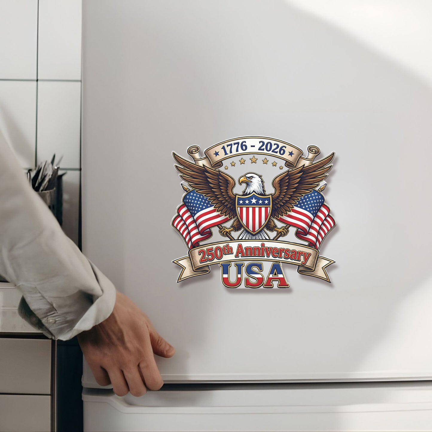 250 Years USA Anniversary Fridge Magnet | 250th Anniversary USA 1776-2026 Fridge Magnet 684248