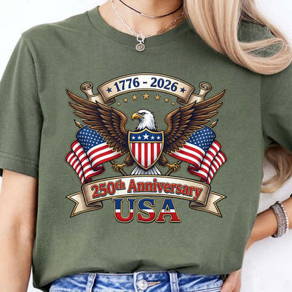 250 Years USA Anniversary Shirt |250th Anniversary 1776–2026 Tee | 4th of July T-Shirt 684248