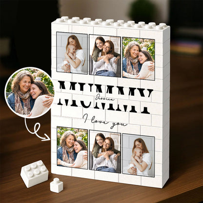 Personalized Photo Upload Building Brick Blocks for Mum | Custom Building Block Keepsake | Mother’s Day Gift 684278