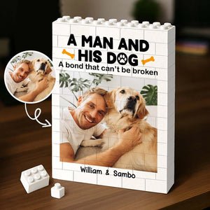 Custom Photo Building Brick Blocks | A Bond That Can't Be Broken | Personalized Gift For Father's Day 684294