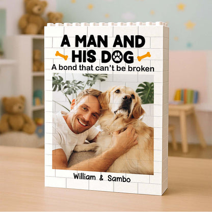 Custom Photo Building Brick Blocks | A Bond That Can't Be Broken | Personalized Gift For Father's Day 684294