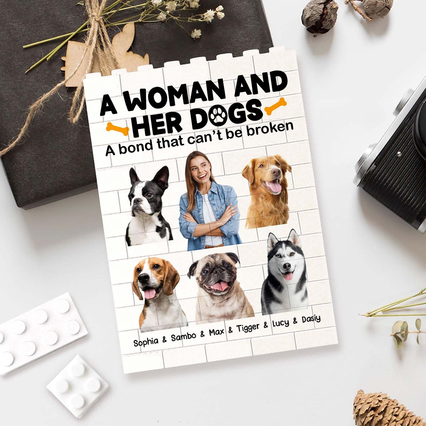 Custom Photo Building Brick Blocks | A Bond That Can't be Broken | Personalized Gift For Mother's Day 684294