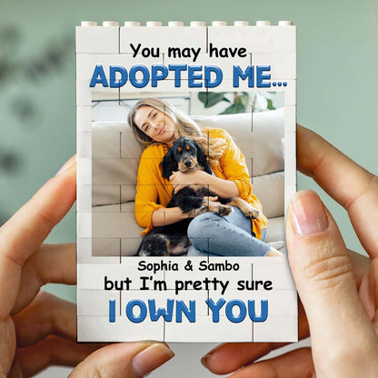 Custom Photo Dog Building Brick Blocks | You May Have Adopted Me… | Personalized Gift for Dog Lovers 684296