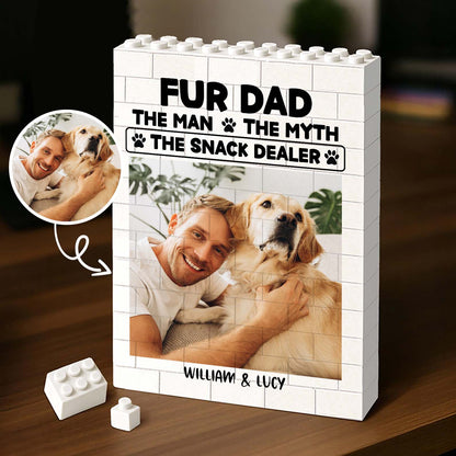 Custom Photo Cat Building Brick Blocks | The Man The Woman Snack Dealer Brick Block | Cat Lovers Gift 684297