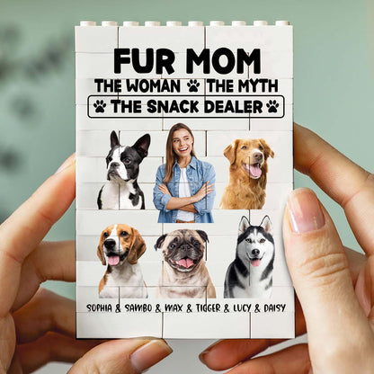 Custom Photo Dog Building Brick Blocks | The Man The Woman Snack Dealer Brick Block | Dog Lovers Gift 684297