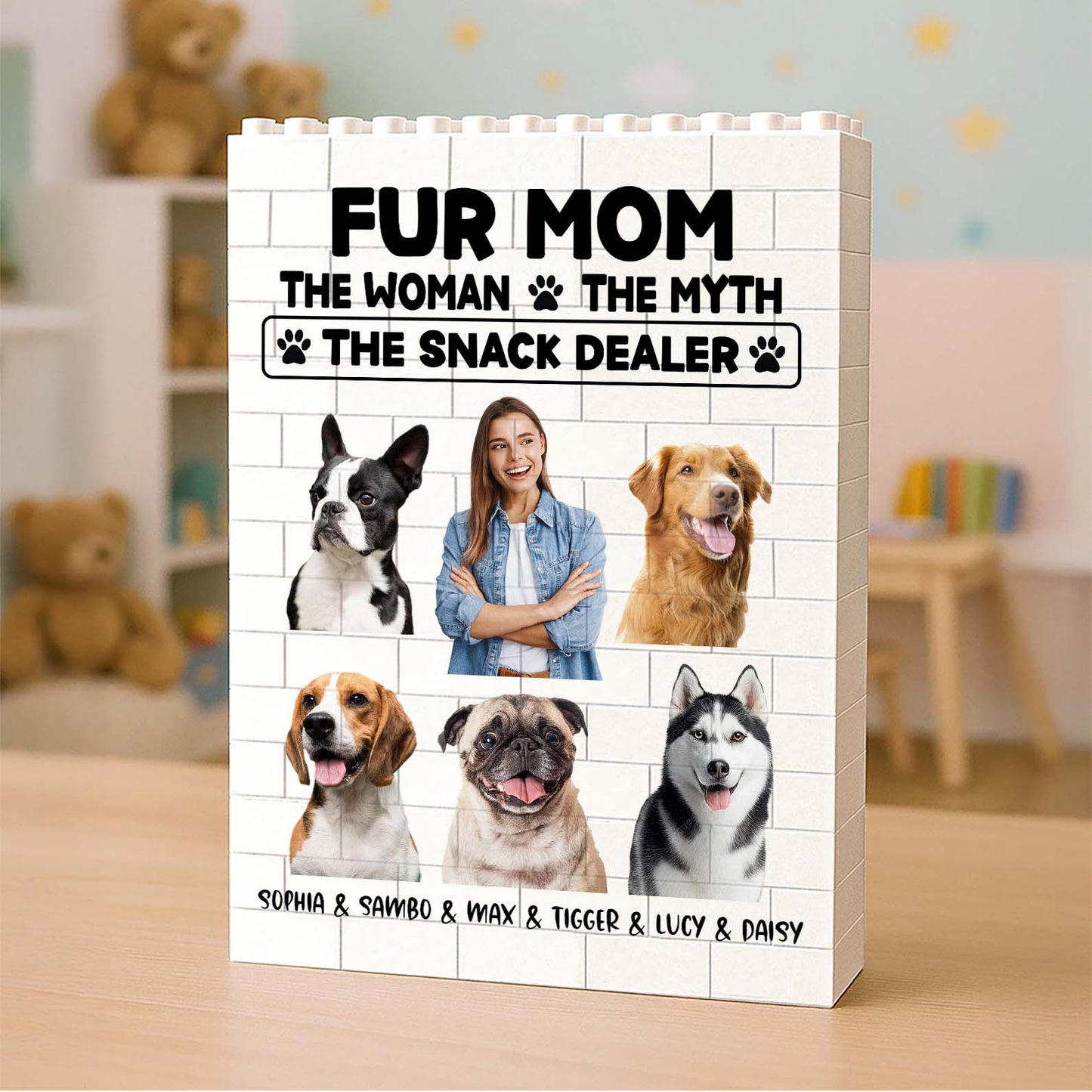 Custom Photo Cat Building Brick Blocks | The Man The Woman Snack Dealer Brick Block | Cat Lovers Gift 684297