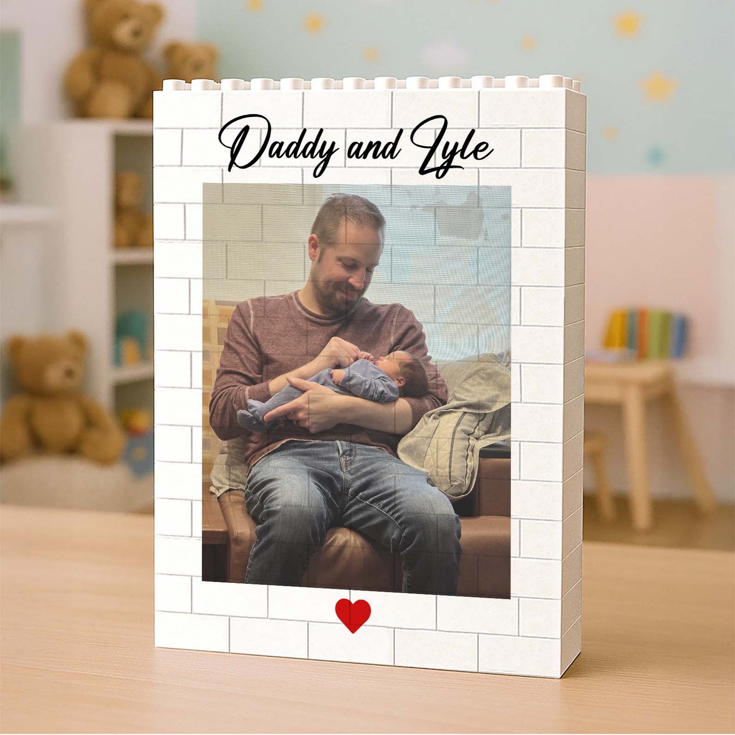 Custom Photo Mummy and Me Building Brick Blocks | Personalized Brick Photo Block Gift for Mother’s Day 684305