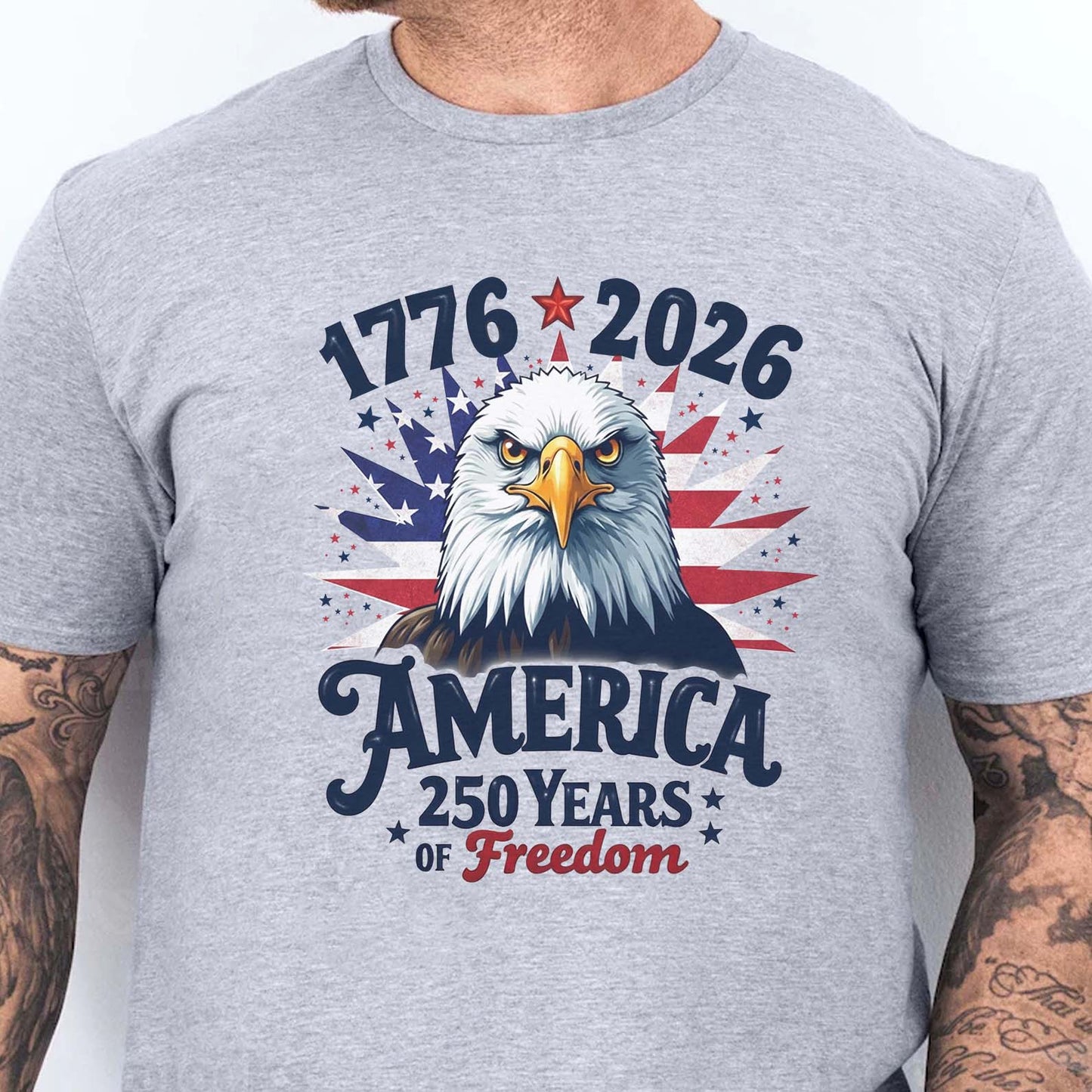 USA 250 Years of Freedom Shirt | Patriotic Eagle US Flag 1776–2026 Sweatshirt | 4th of July Tee 684328