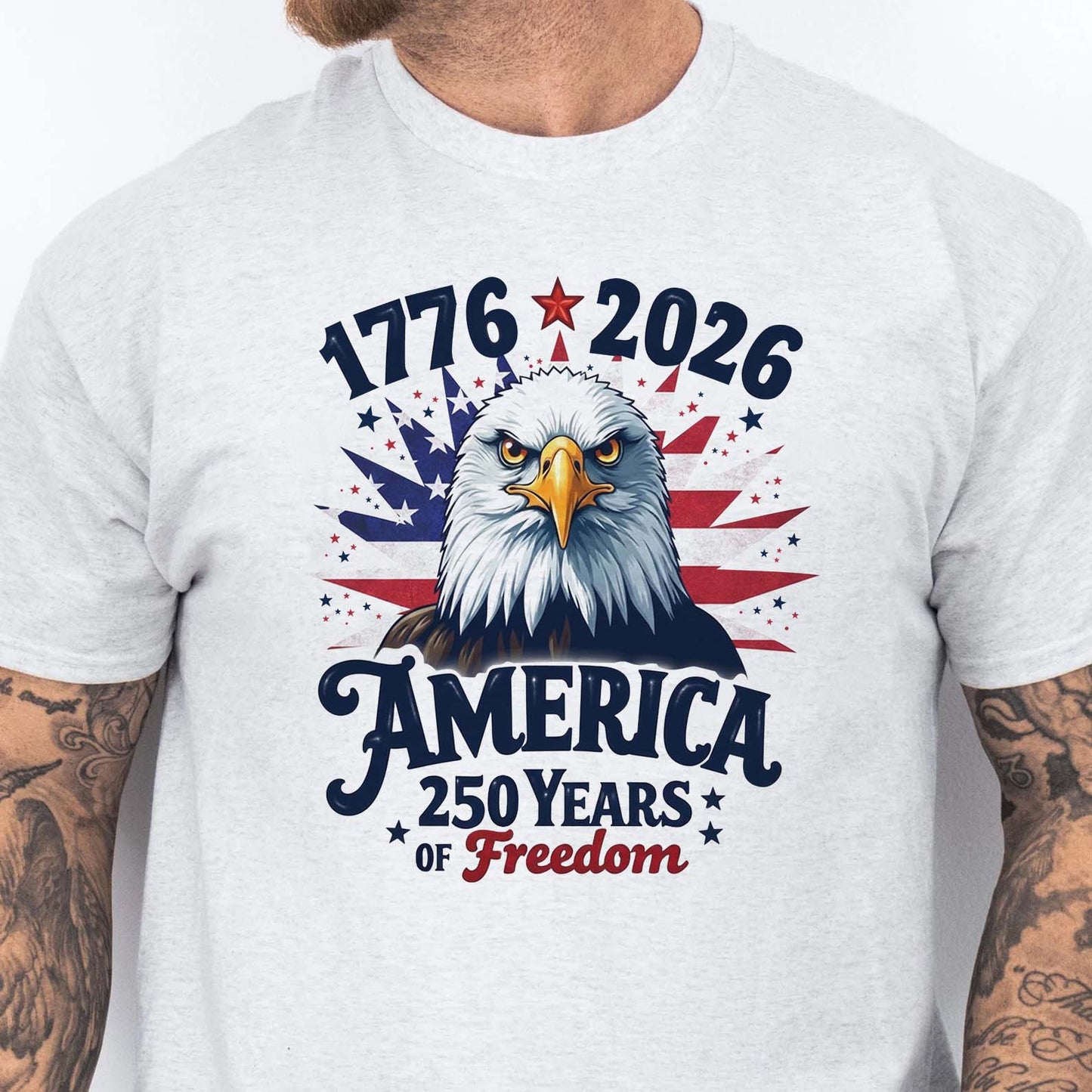 USA 250 Years of Freedom Shirt | Patriotic Eagle US Flag 1776–2026 Sweatshirt | 4th of July Tee 684328
