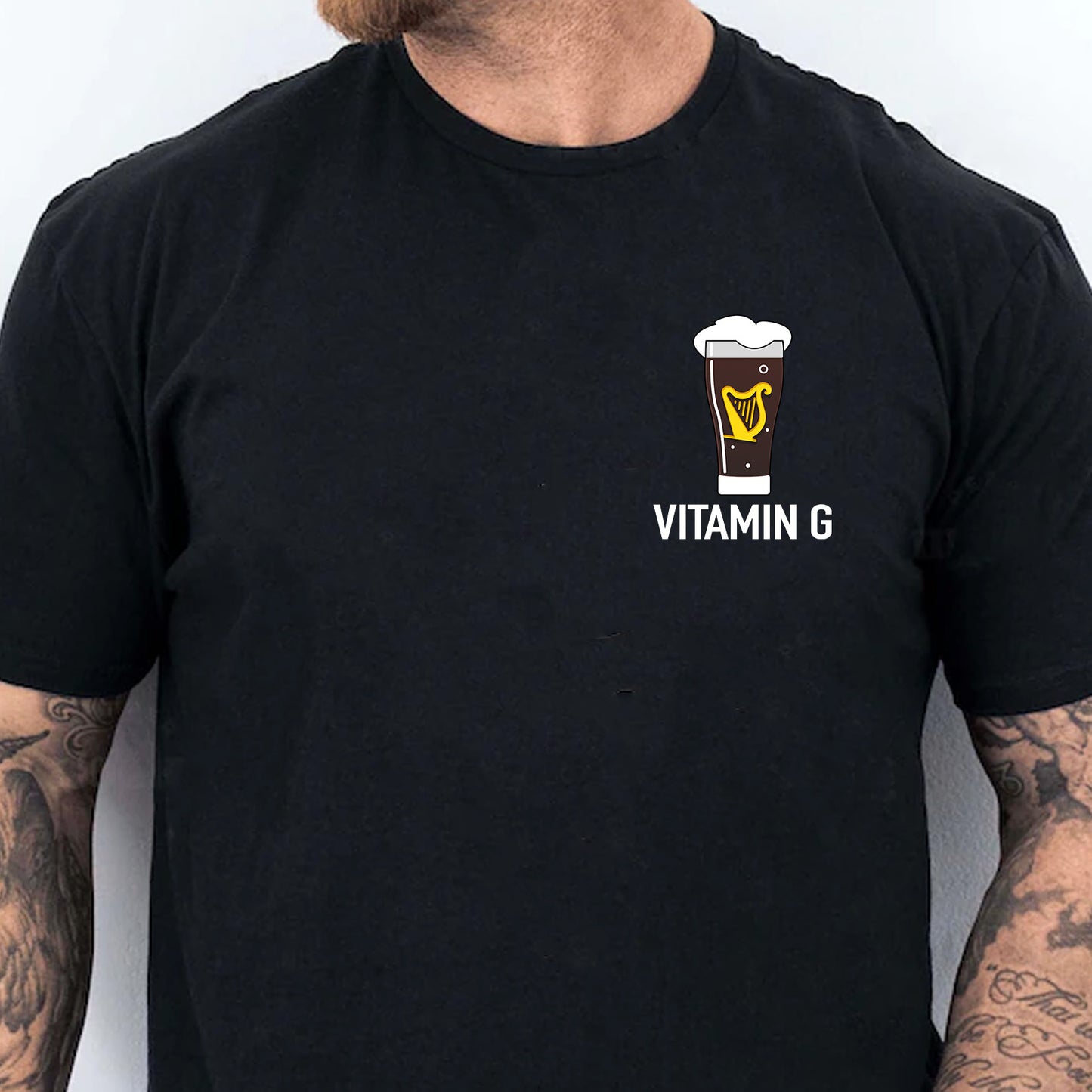 Vitamin G Guinness St. Patrick’s Day Pocket Shirt | Funny Beer T-Shirt | Irish Pub Party Tee for Beer Lovers 684330