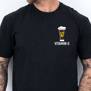 Vitamin G Guinness St. Patrick’s Day Pocket Shirt | Funny Beer T-Shirt | Irish Pub Party Tee for Beer Lovers 684330