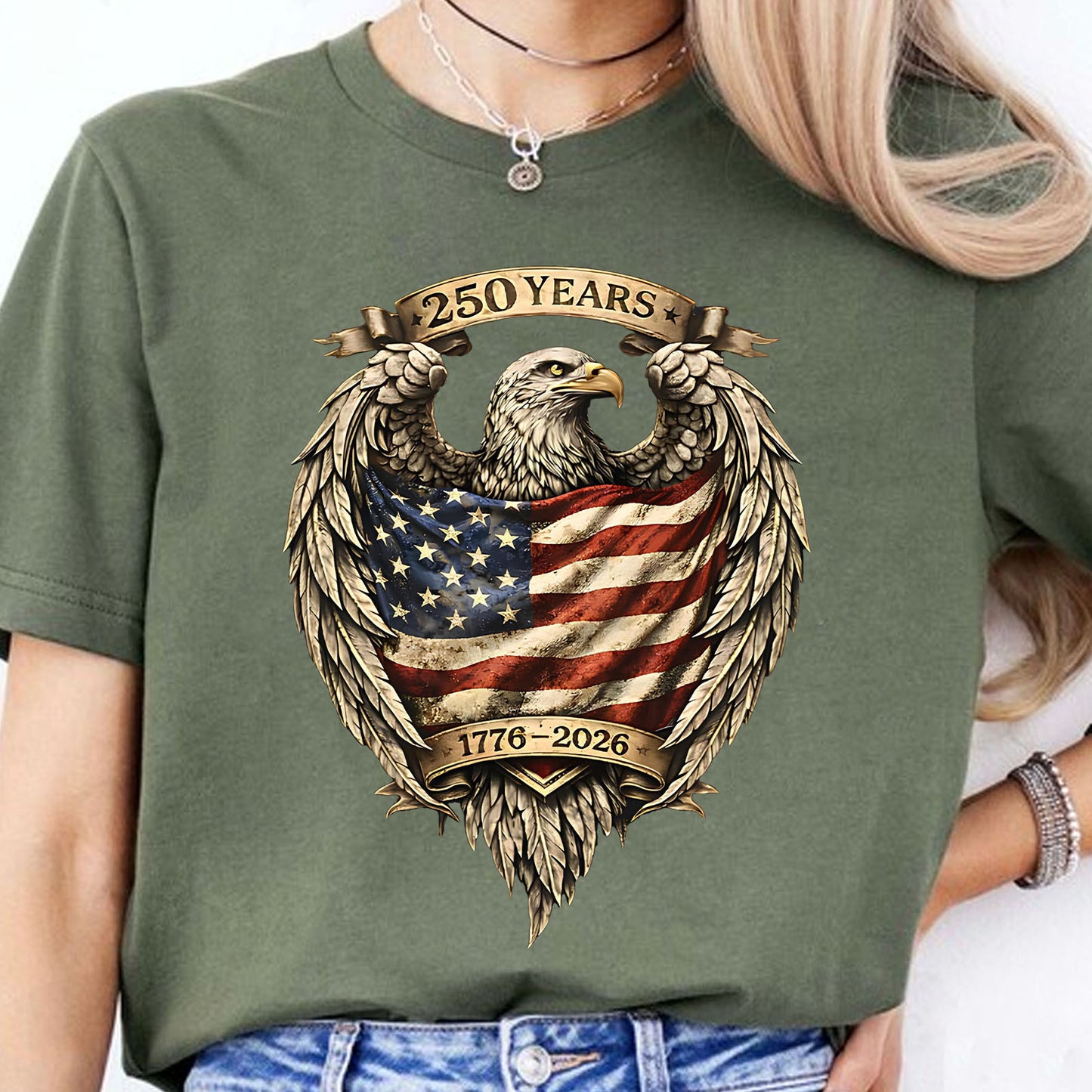 250 Years USA Anniversary Shirt | Retro USA 250th Anniversary 1776–2026  Shirt | 4th of July T-Shirt 684356