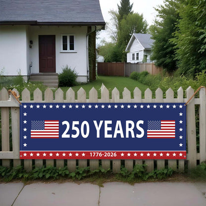 USA 250 Years Banner Flag | Patriotic 1776–2026 4th of July Banner 684362