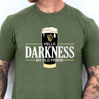 Hello Darkness My Old Friend Irish Beer Sweatshirt | St. Patrick's Day Party T-Shirt | Irish Pride Apparel 684376