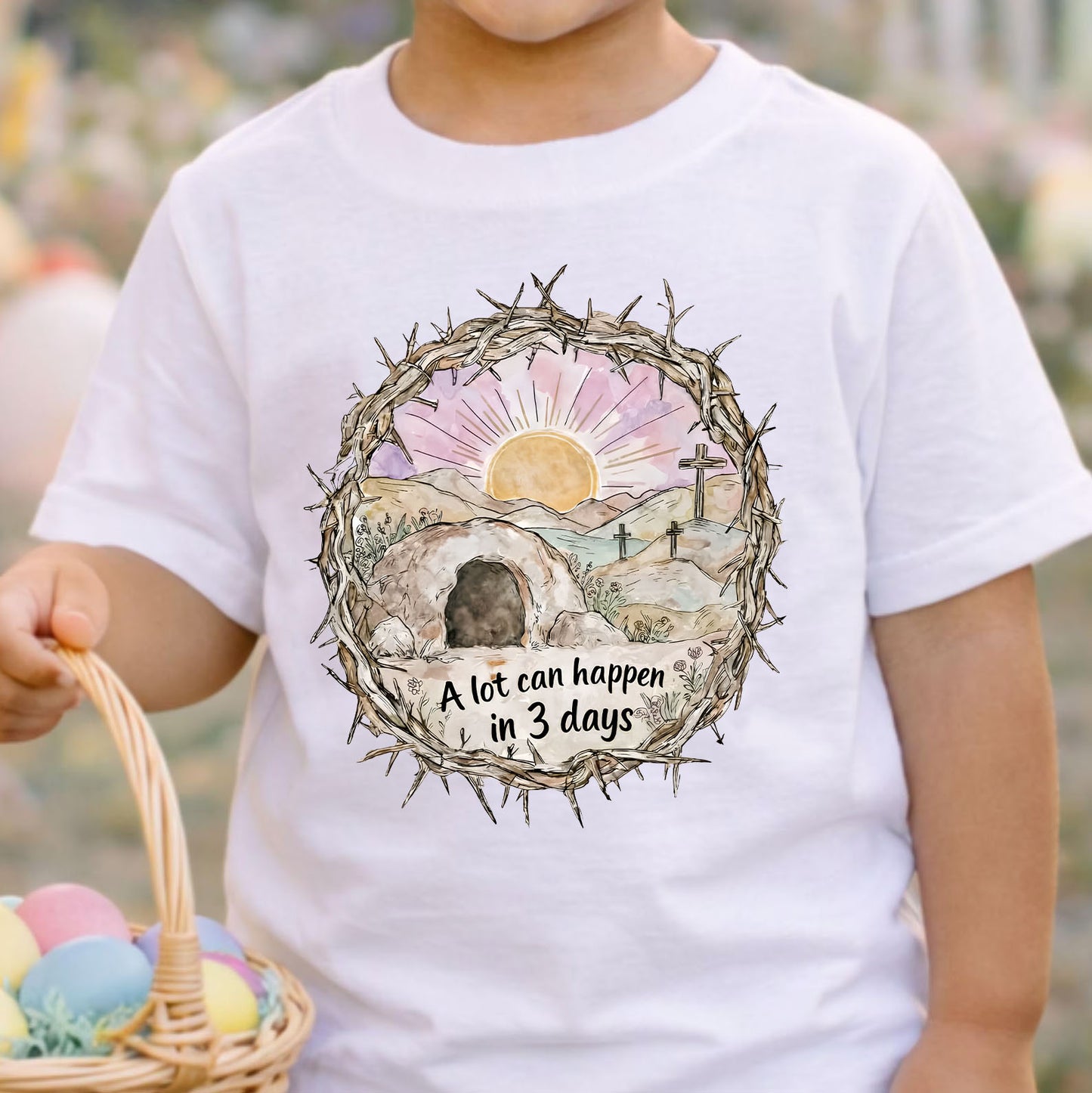 Empty Tomb Easter Shirt | A Lot Can Happen in 3 Days Christian Sweatshirt | Religious Easter Shirt 684401
