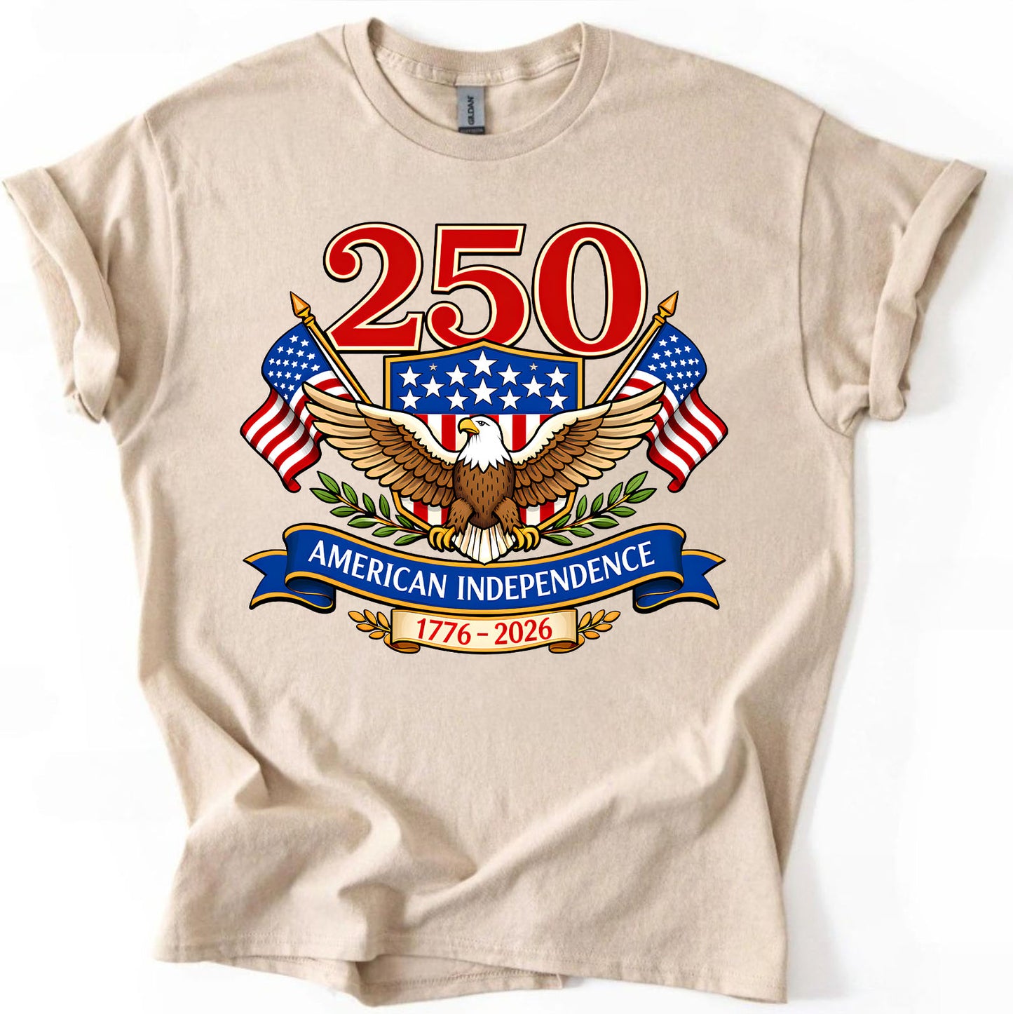 250 Years Anniversary Independence Design Bright Shirt | USA Eagle Patriotic Shirt | America 1776–2026 Anniversary 684459