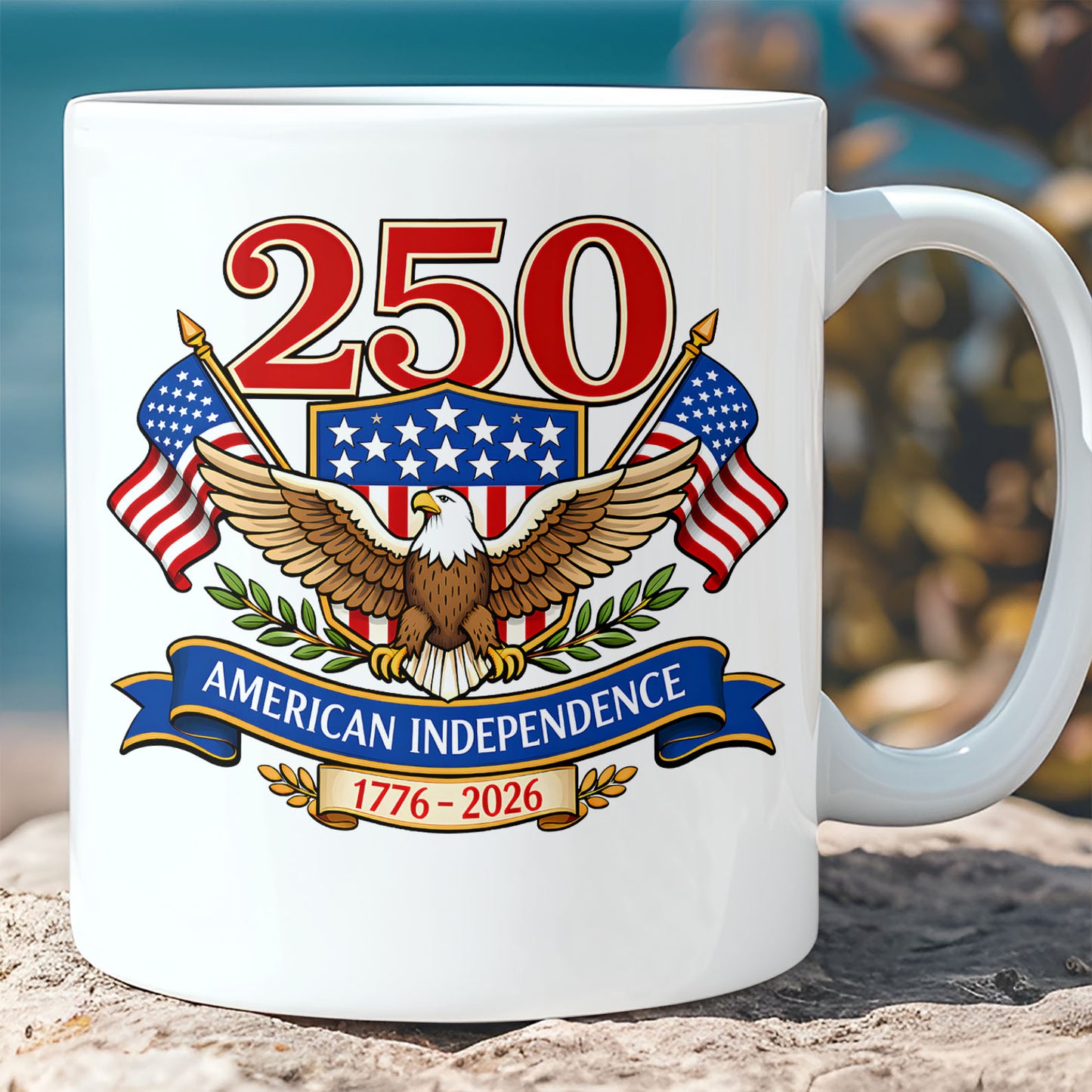 250 Years USA Anniversary Mug | Patriotic Eagle US Flag 1776–2026 Mug| US 250th Anniversary 684459