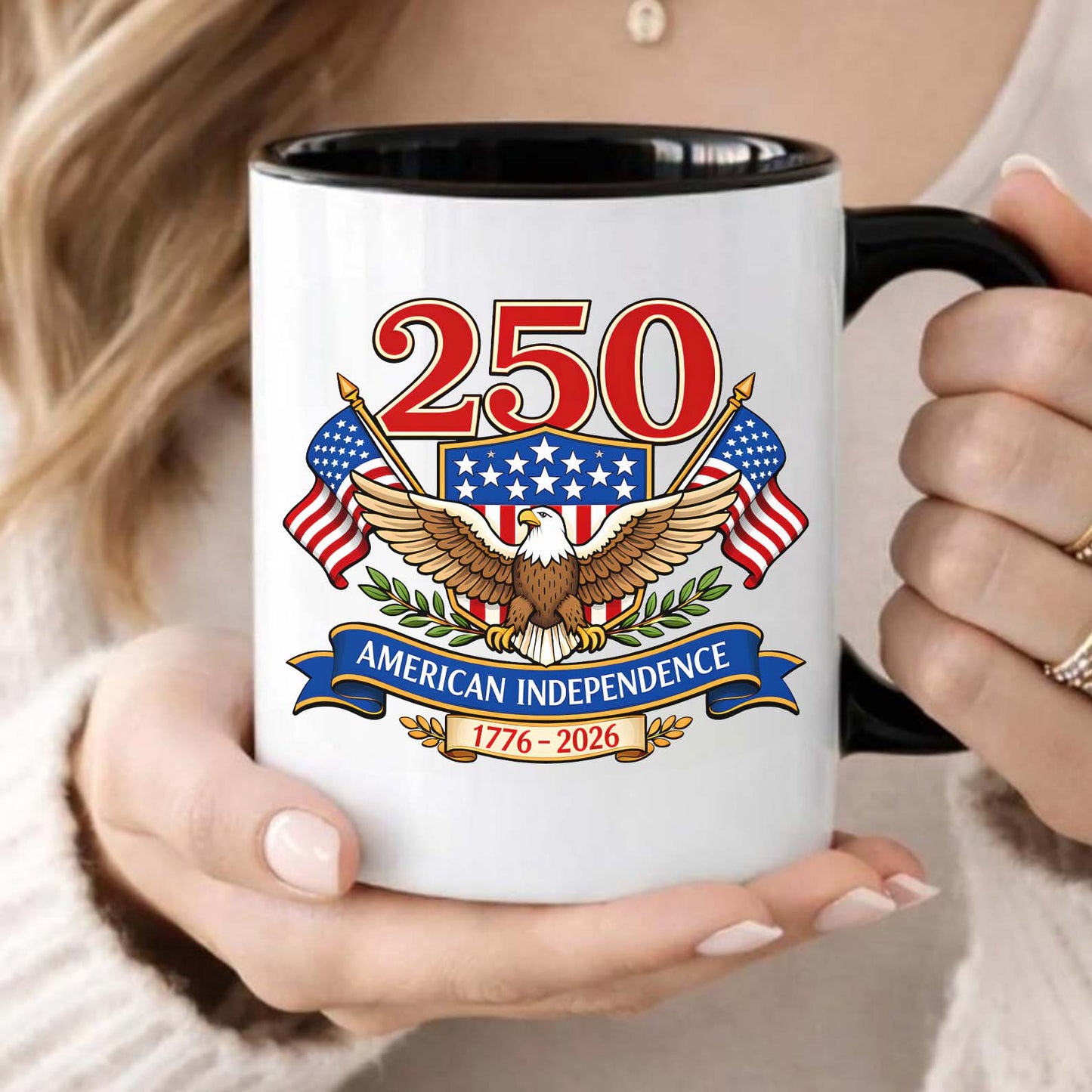 250 Years USA Anniversary Mug | Patriotic Eagle US Flag 1776–2026 Mug| US 250th Anniversary 684459
