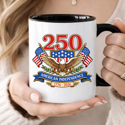 250 Years USA Anniversary Mug | Patriotic Eagle US Flag 1776–2026 Mug| US 250th Anniversary 684459