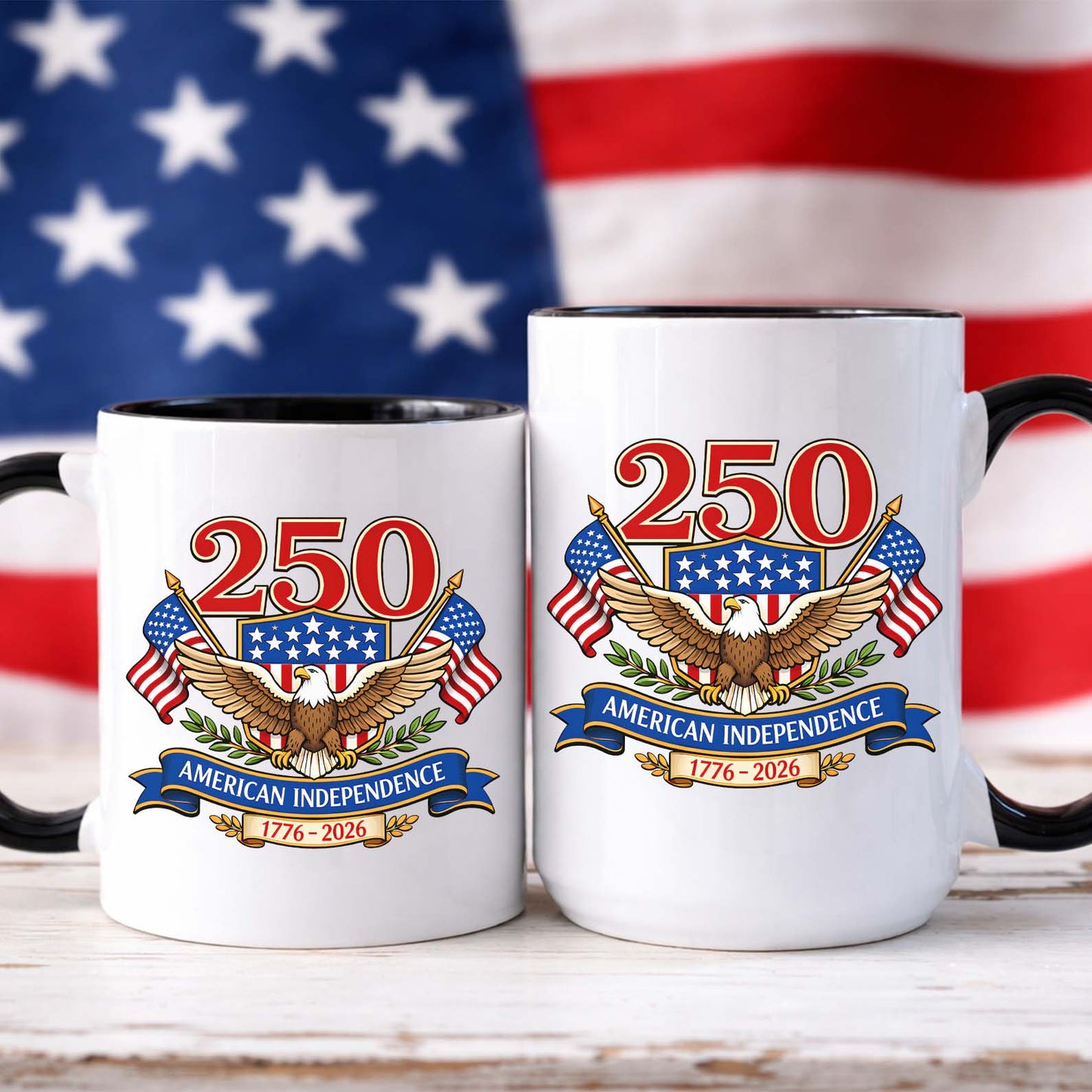 250 Years USA Anniversary Mug | Patriotic Eagle US Flag 1776–2026 Mug| US 250th Anniversary 684459