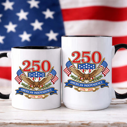 250 Years USA Anniversary Mug | Patriotic Eagle US Flag 1776–2026 Mug| US 250th Anniversary 684459