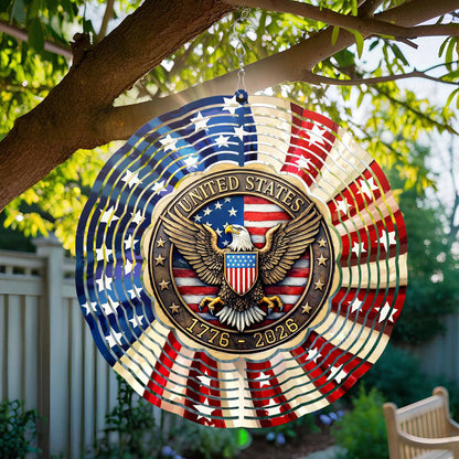 250th Anniversary Wind Spinner  | 250 Years United States 1776–2026 Wind Spinner | Patriotic Garden Decor 684462
