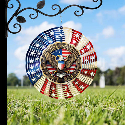 250th Anniversary Wind Spinner  | 250 Years United States 1776–2026 Wind Spinner | Patriotic Garden Decor 684462