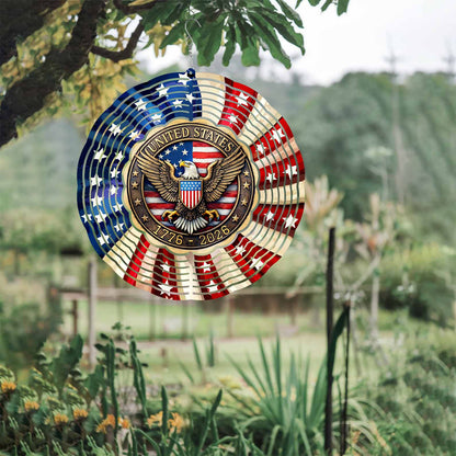 250th Anniversary Wind Spinner  | 250 Years United States 1776–2026 Wind Spinner | Patriotic Garden Decor 684462