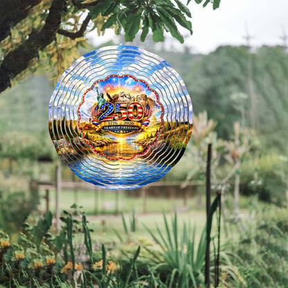 250 Years of Freedom Wind Spinner | Patriotic 1776–2026 4th of July Wind Spinner | USA Garden Decor 684491