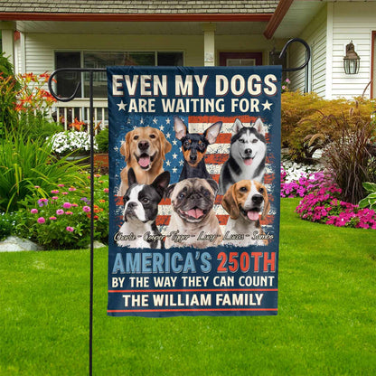Personalized America 250th Anniversary Garden Flag | Custom Dog Cat Photo, Patriotic Garden Flag 684498
