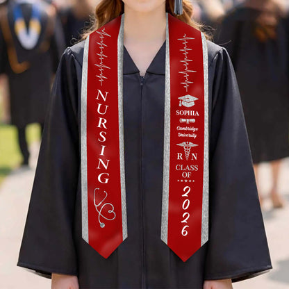 Personalized Nursing Stole | Class Of 2026 Stoles Sash | Graduation Gift, Senior Gift 684580