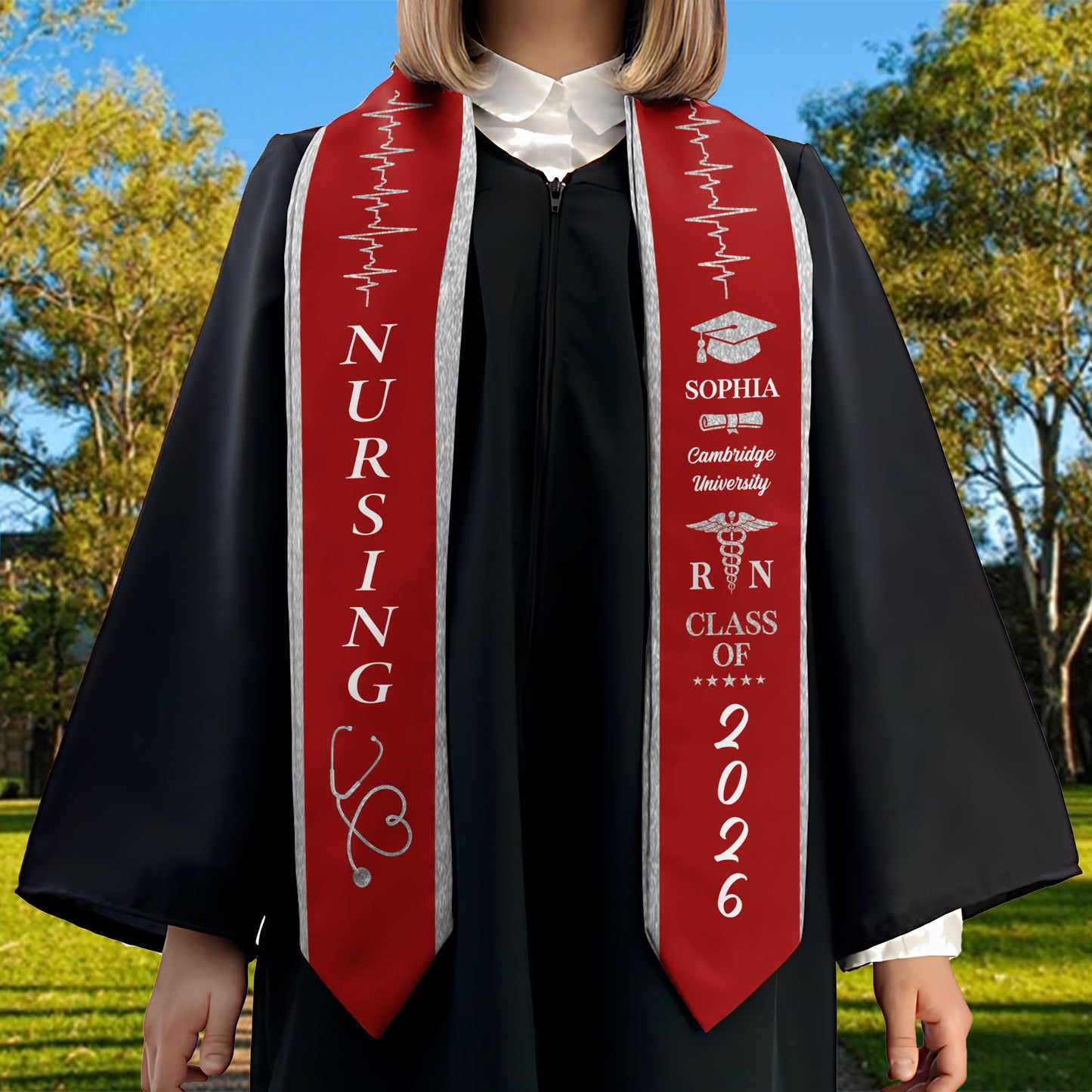 Personalized Nursing Stole | Class Of 2026 Stoles Sash | Graduation Gift, Senior Gift 684580