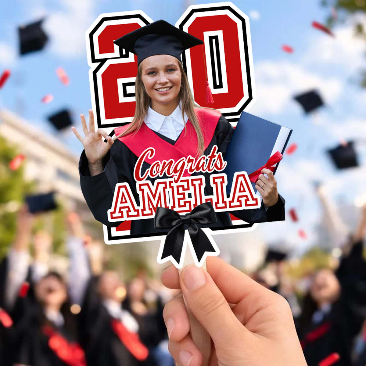 Graduation Clacking Fan Personalized Graduation Fans | Custom Photo Fans | Handheld Fan ...