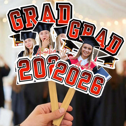Personalized Graduation Fans | Custom Photo Grad 2026 Handheld Fan | Class of 2026 Party Fan Decor 684595