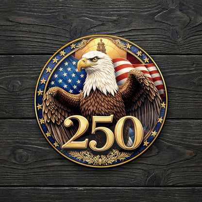 250 Years USA Lapel Pin Pack of 10 | Patriotic Eagle 1776–2026 4th of July Commemorative Pin 684620