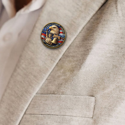 USA 250 Years Anniversary Lapel Pin 1776–2026 | Pack of 10 Patriotic Eagle Liberty Pin 684621