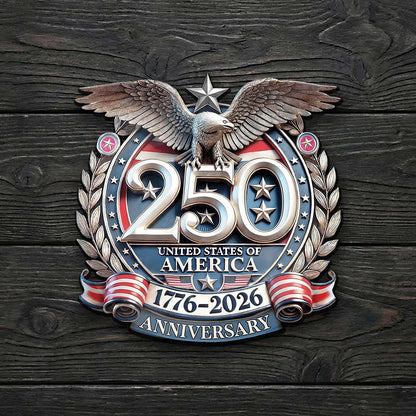 USA 250 Years Anniversary Lapel Pin, Pack of 10 Patriotic Freedom Eagle 1776–2026 Pin 684624