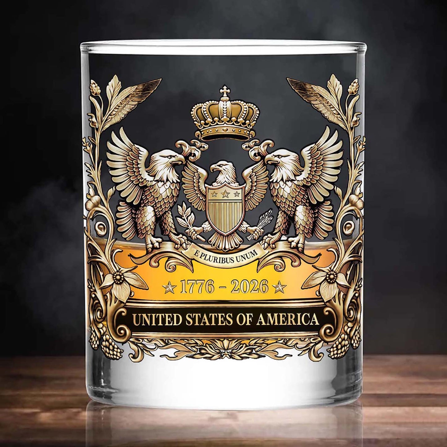 USA 250 Years Anniversary Whiskey Glass | Patriotic 1776–2026 Whiskey Glass 684634