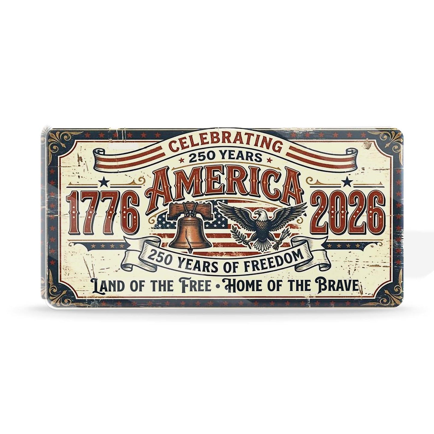 Celebrating 250 Years of America Acrylic Block Plaque | Patriotic Gift | 250 Years of Freedom Acrylic Block 684639