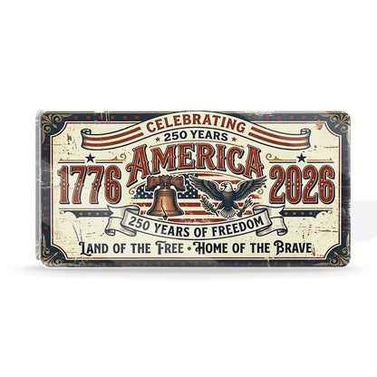 Celebrating 250 Years of America Acrylic Block Plaque | Patriotic Gift | 250 Years of Freedom Acrylic Block 684639
