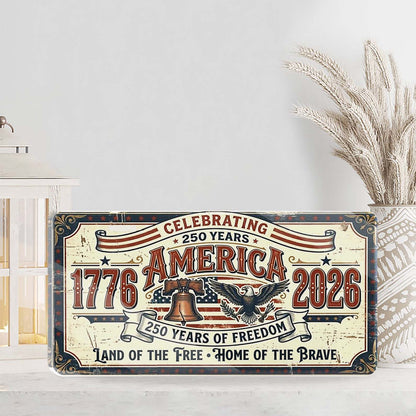 Celebrating 250 Years of America Acrylic Block Plaque | Patriotic Gift | 250 Years of Freedom Acrylic Block 684639