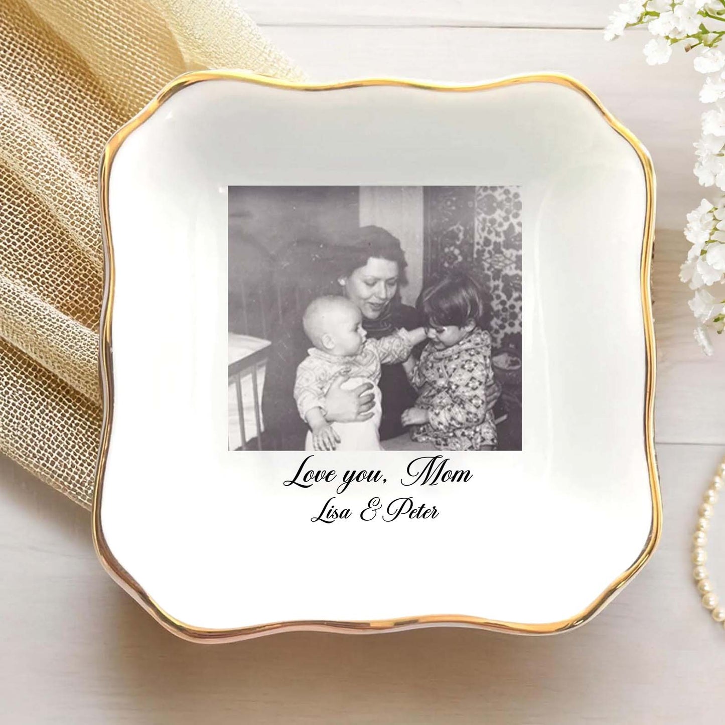 Like Mother Like Daughter Jewelry Dish | Personalized Trinket Tray | Custom Photo Jewelry Tray | Mother's Day Gift 684757
