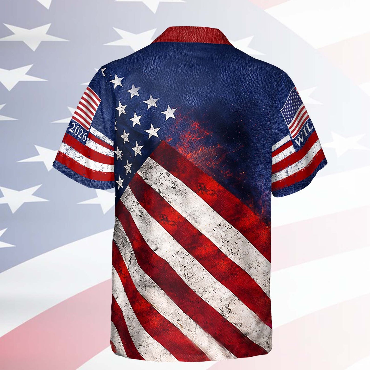 Personalized 250 Years 1776-2026 American Flag Hawaiian Shirt, Patriotic Eagle USA AOP Hawaii Shirt 684815