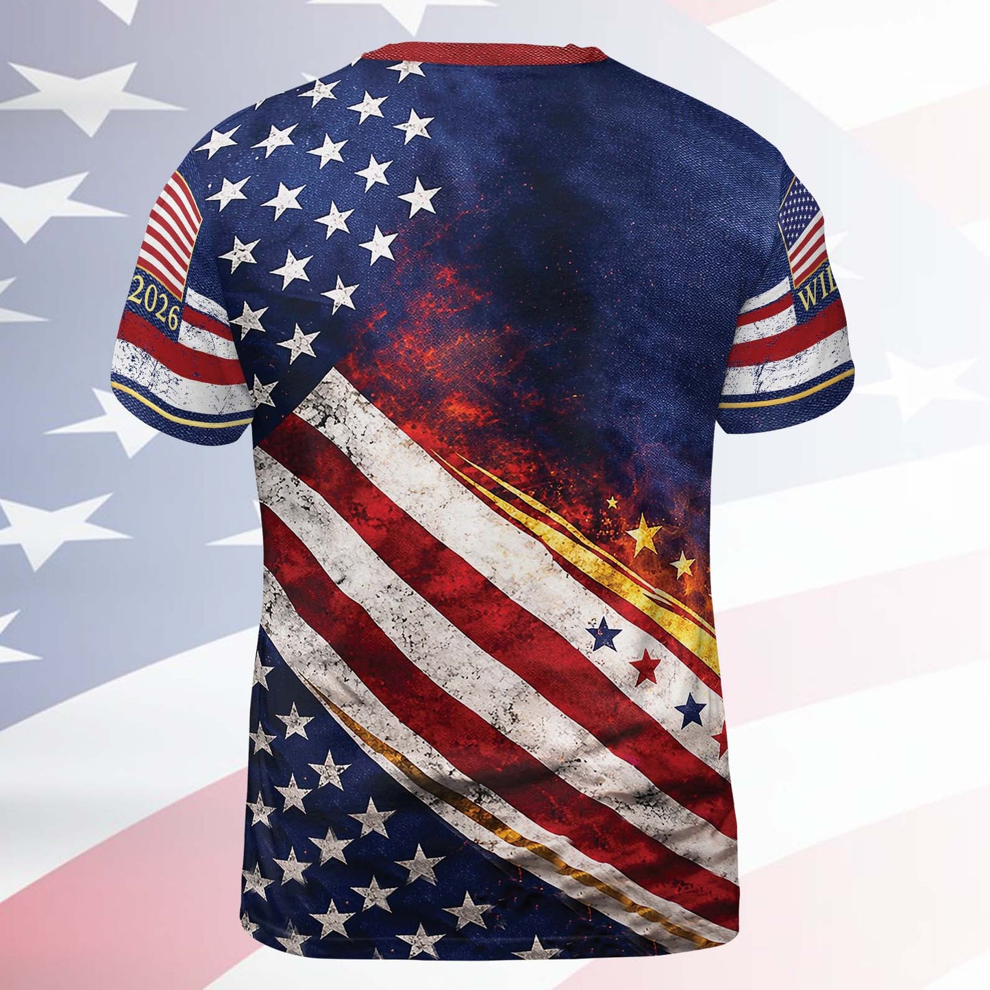 Personalized 250 Years Of America 1776–2026 AOP Shirt, Patriotic Eagle USA All-Over Print T-Shirt 684819
