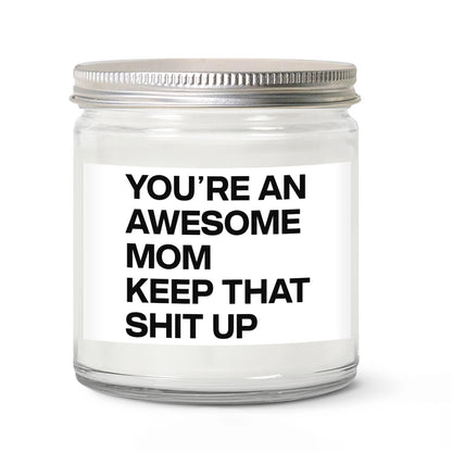 Funny Mom Candle Gift, Mothers Day Gift from Daughter Son, Birthday Gift for Mom Wife Scented Candle 684861