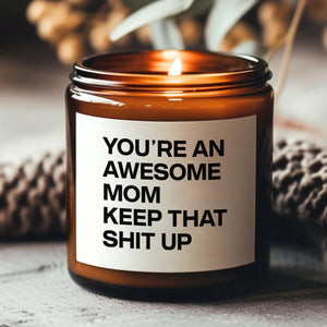 Funny Mom Candle Gift, Mothers Day Gift from Daughter Son, Birthday Gift for Mom Wife Scented Candle 684861